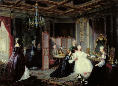 Keizerin Catharina de Grote (1729-96) ontvangt een brief, 1861 door Jan Ostoja Mioduszewski
